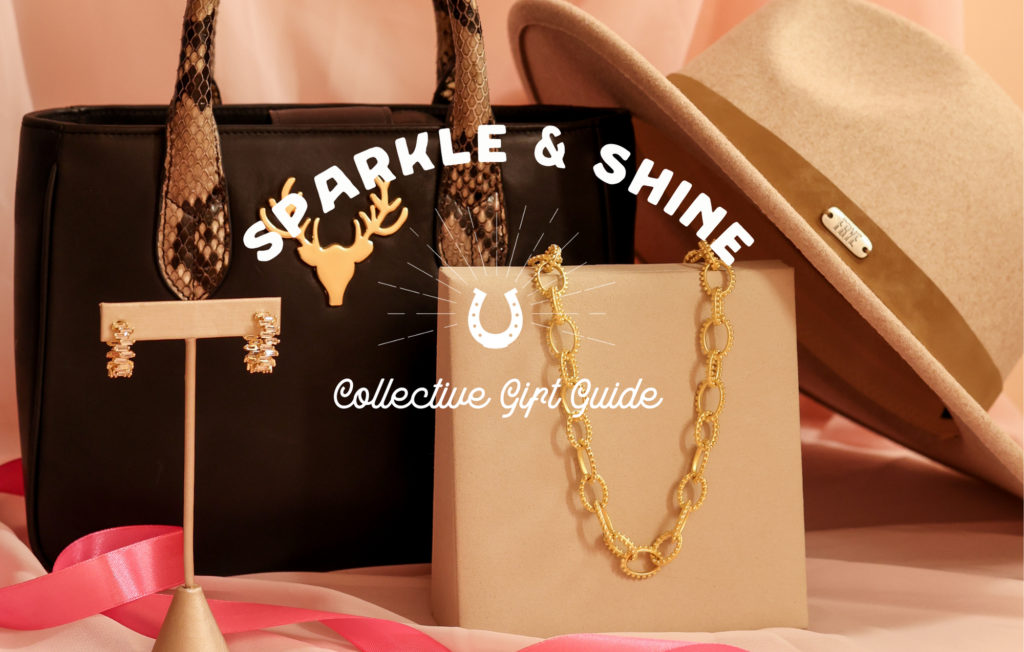 sparkle and shine gift guide from 6th collective earrings taxidermy leather python handbag freida rothman chain necklace pave earring pair