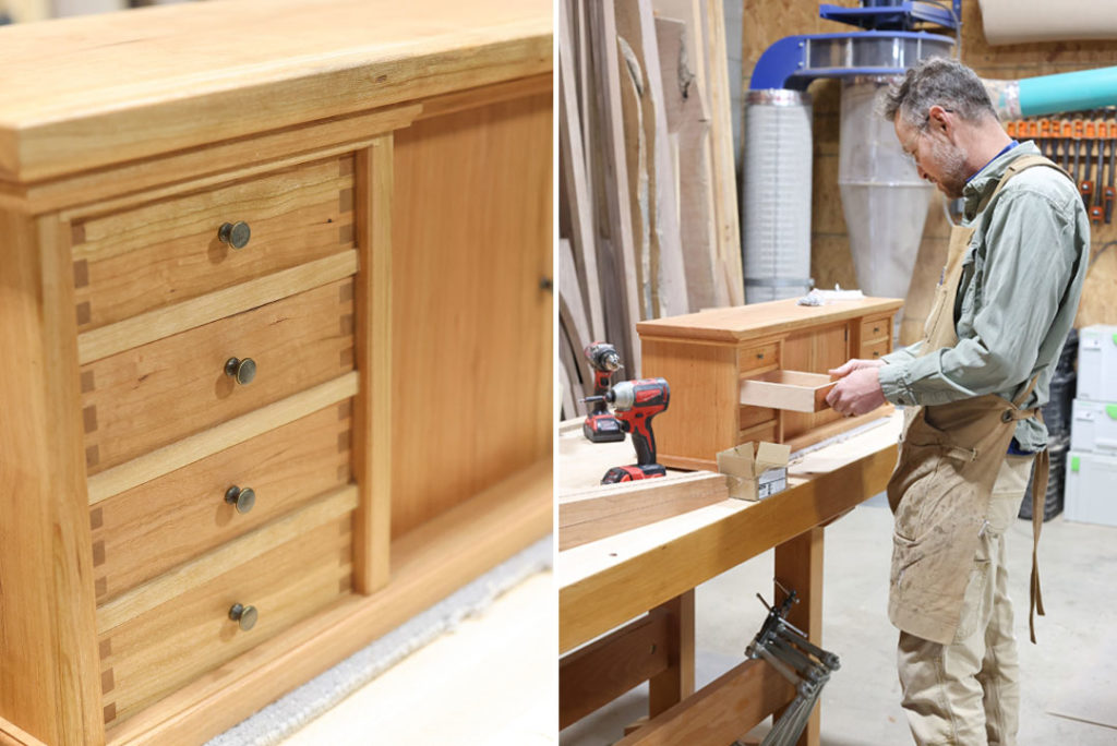 Tim Hagen Woodworks building wood wooden desk