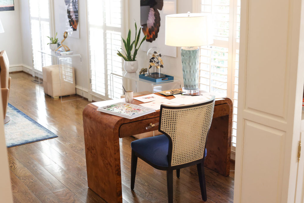 Home and workspace of local Amarillo watercolor artist and From 6th Collective Retailer, Bekah McWhorter