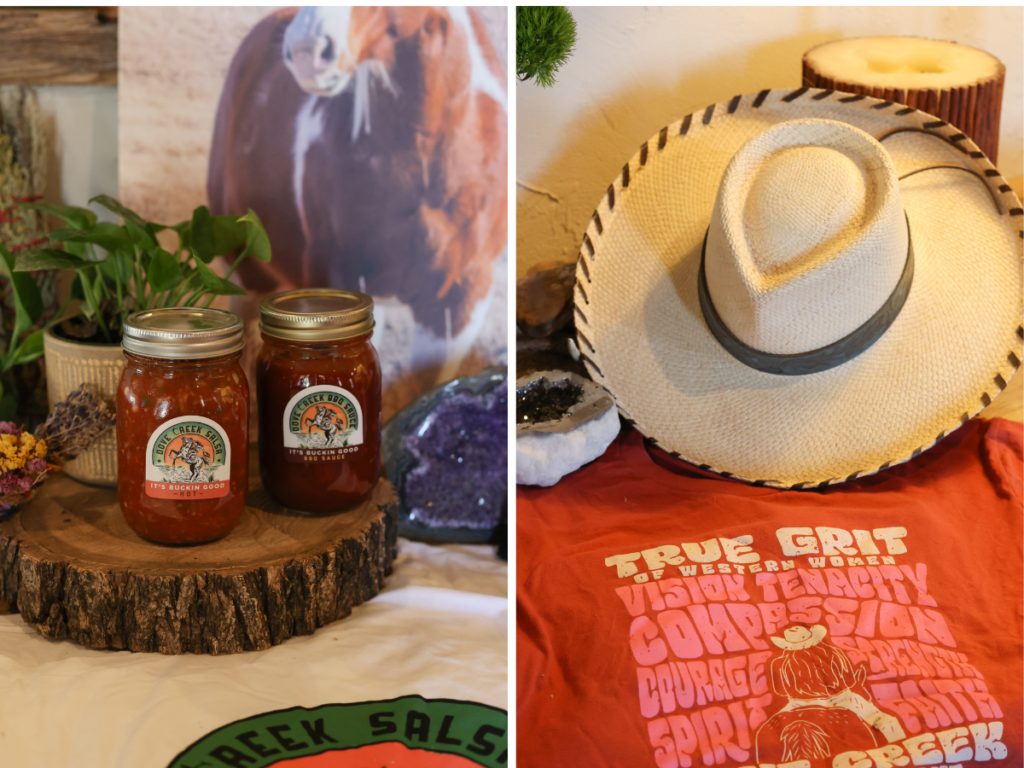 dove creek horse rescue merch for sale at from 6th collective in amarillo texas salsa t-shirt