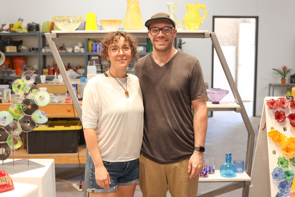 Sarah and Clayton Spaulding, owners of Blind Bird Designs in Amarillo, Texas. 